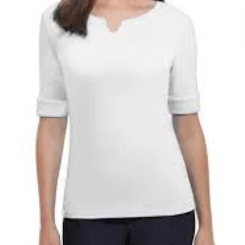 ELLEN TRACY Cotten Knit Top - XXL - NWT
